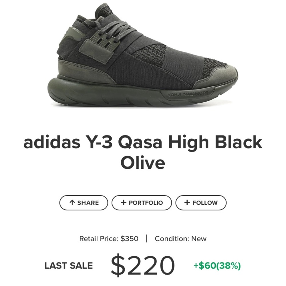 Adidas Y-3 Qasa High Black